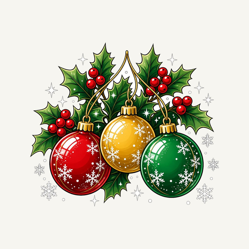 Three Glass Baubles Personalised Santa Sack