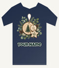 Timber Slice and Eucalyptus Ornaments Personalised Kids Tee and Baby Bodysuit