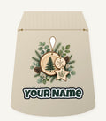 Timber Slice and Eucalyptus Ornaments Personalised Santa Sack