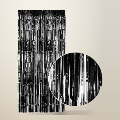 BR Costumes Tinsel Foil Fringe Door Curtain, 200 x 100 cm