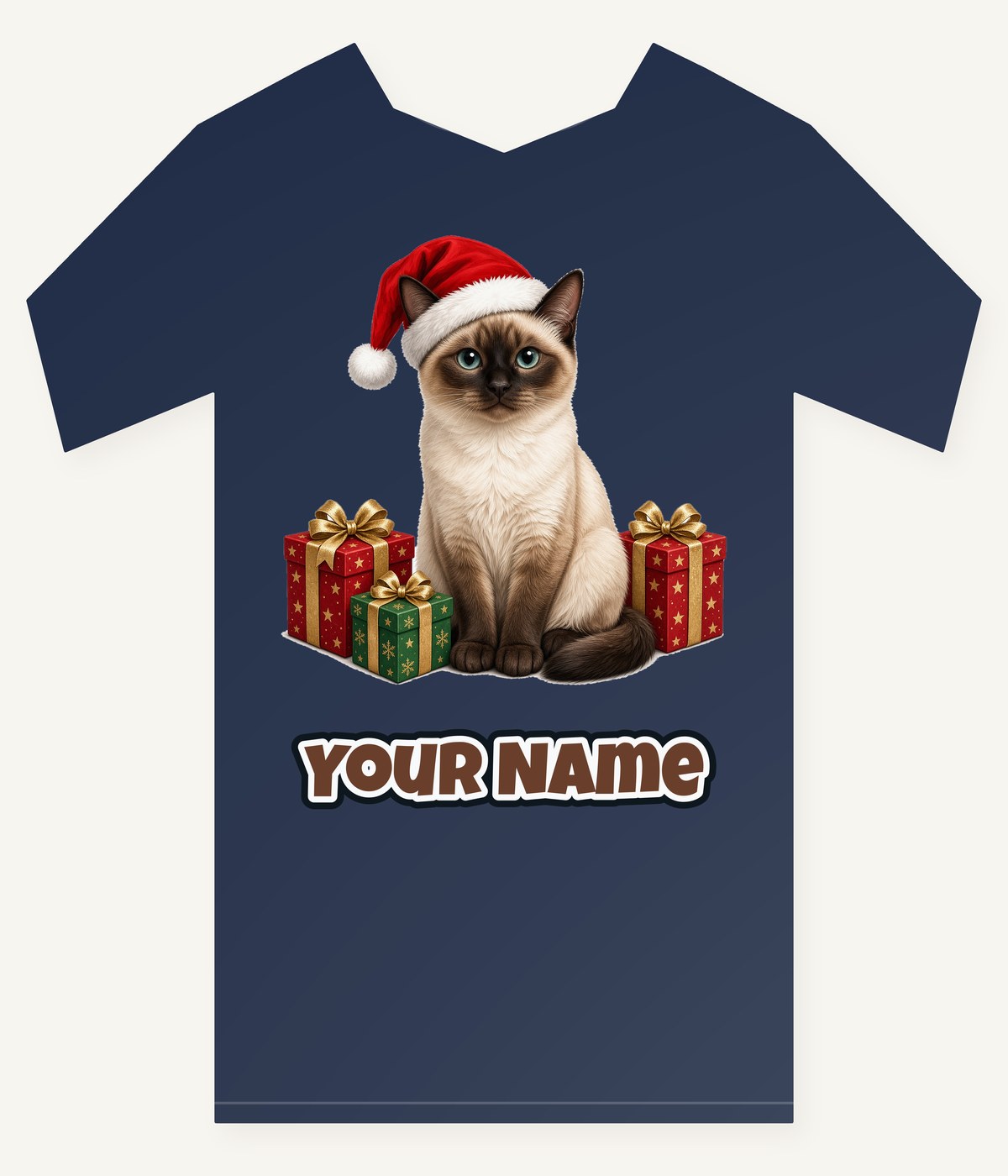 Tonkinese Christmas Personalised Kids Tee and Baby Bodysuit