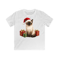 Tonkinese Christmas Kids Christmas Tee design on a white kids tee