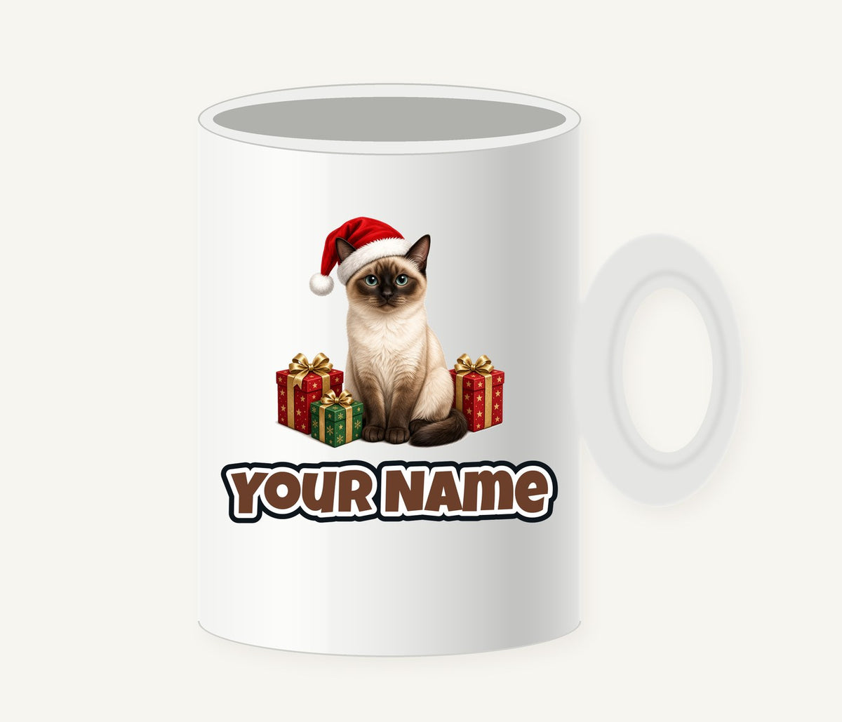Tonkinese Christmas Personalised Christmas Mug
