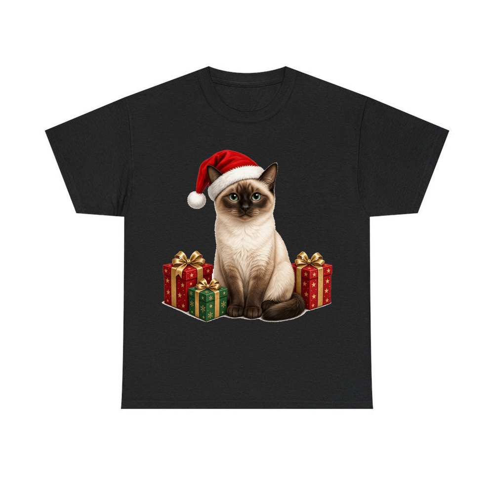 Tonkinese personalised Christmas T-shirt in black