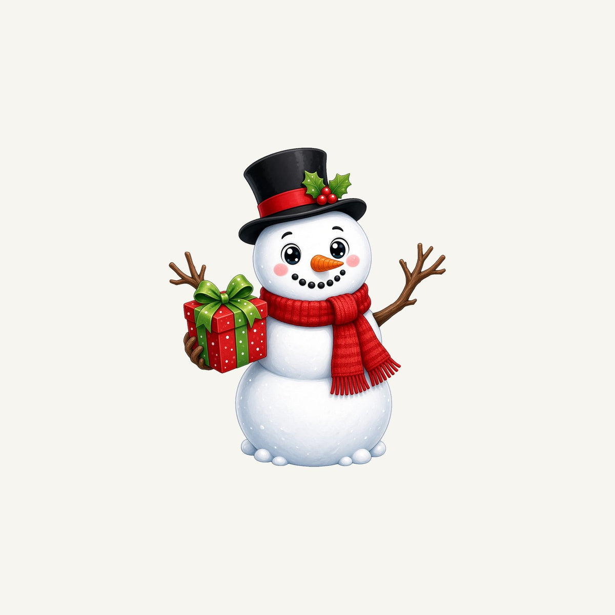 Top Hat Snowman Gift Personalised Christmas Mug
