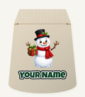 Top Hat Snowman Gift Personalised Santa Sack