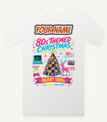 Totally Rad Eighties Christmas Personalised Christmas T-Shirt and Hoodie