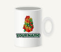 Tower Of Christmas Presents Personalised Christmas Mug