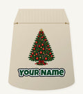 Traditional Christmas Tree with Gold Stars Personalised Santa Sack