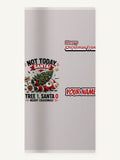 Tree 1, Santa 0 Personalised Beach Towel