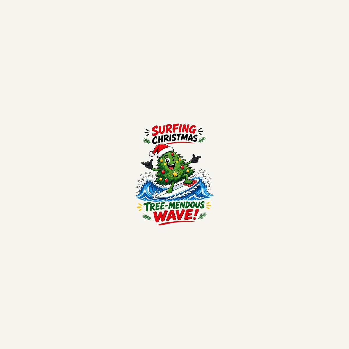 Tree-Mendous Wave Personalised Beach Towel