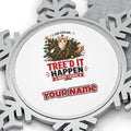 Tree'd It Happen Personalised Pewter Christmas Ornament
