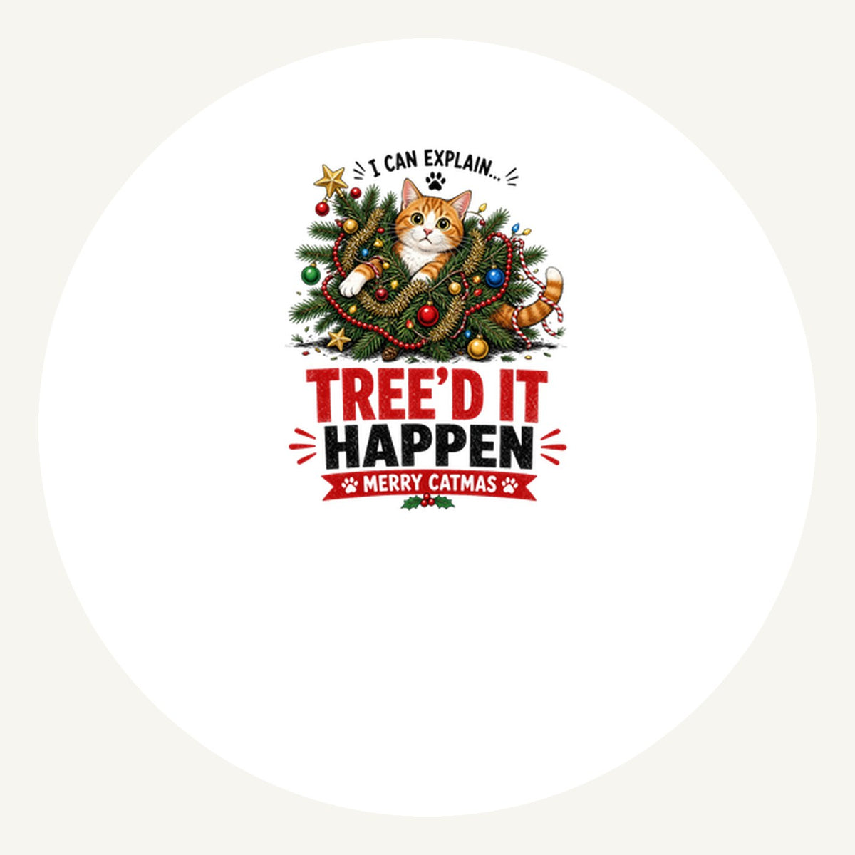 Tree'd It Happen Personalised Pewter Christmas Ornament