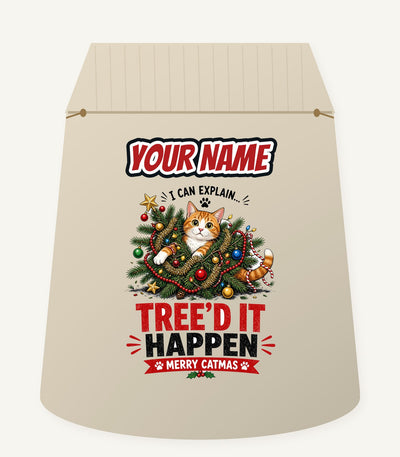 Tree'd It Happen Personalised Santa Sack