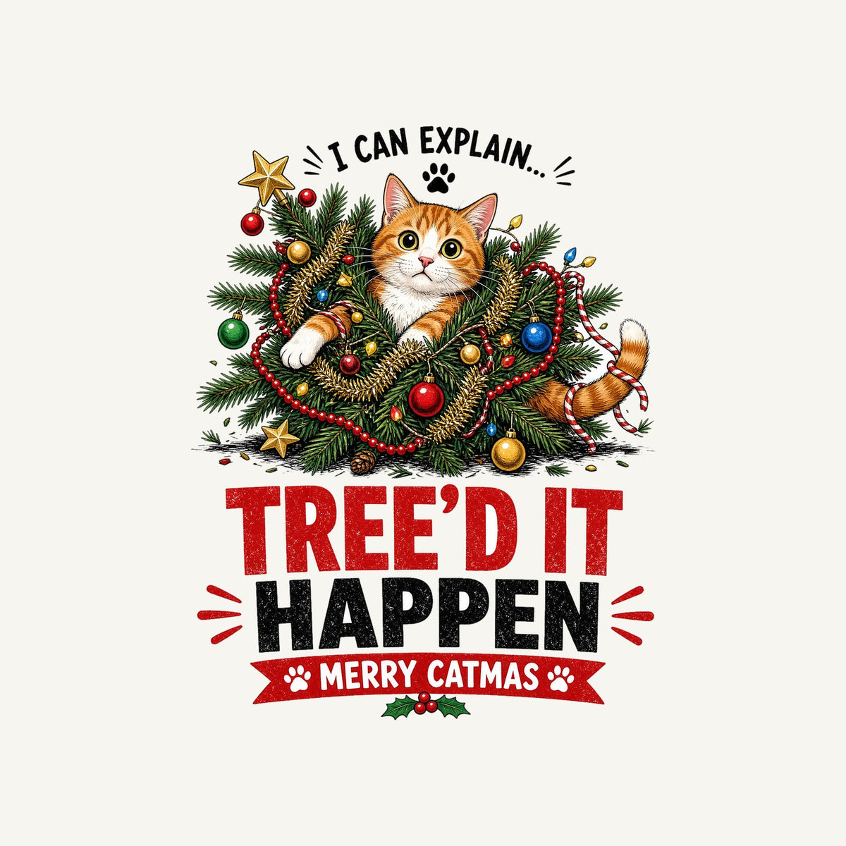 Tree'd It Happen Personalised Santa Sack