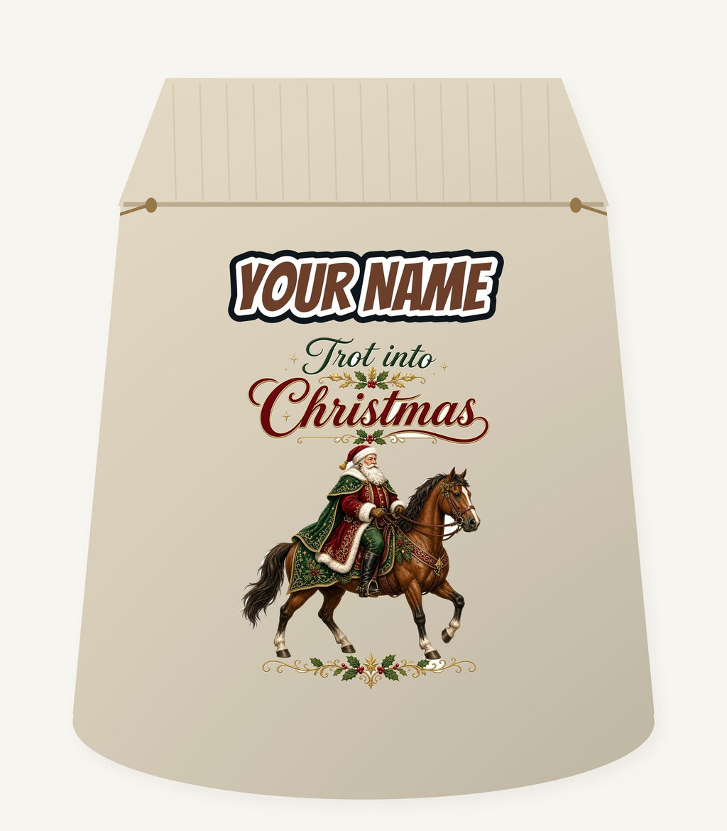 Trot Into Christmas Personalised Santa Sack
