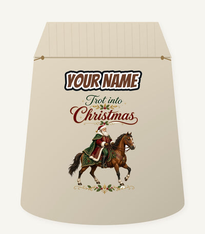 Trot Into Christmas Personalised Santa Sack