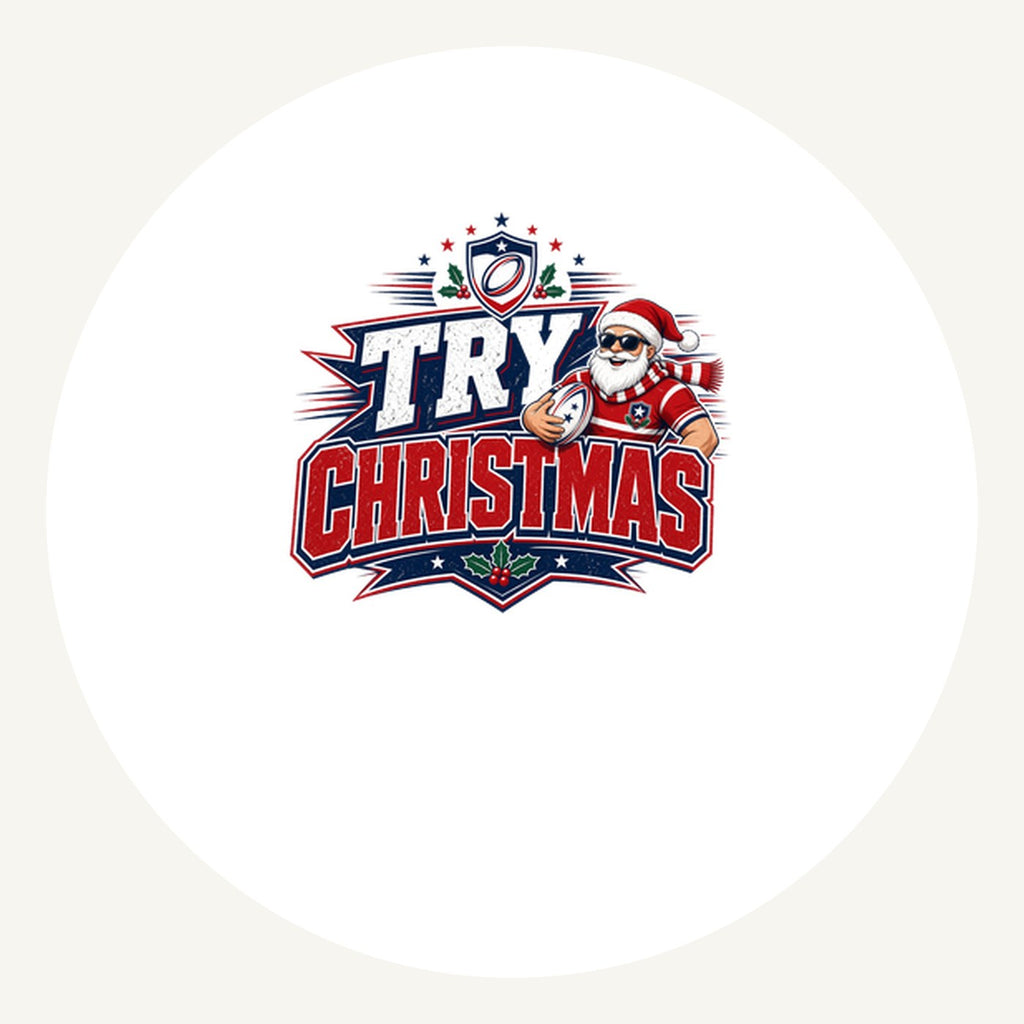 Try Christmas Rugby Santa Personalised Pewter Christmas Ornament