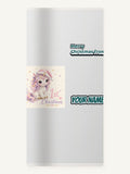 Unicorn First Christmas Personalised Beach Towel