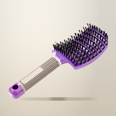 Vented Boar and Nylon Bristle Hair Brush, 25 x 8 cm