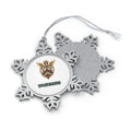 Victorian Angel Ornament Personalised Pewter Christmas Ornament