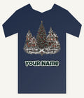 Victorian Christmas Village Personalised Kids Tee and Baby Bodysuit