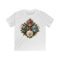 Victorian Glass Ornaments Kids Christmas Tee design on a white kids tee