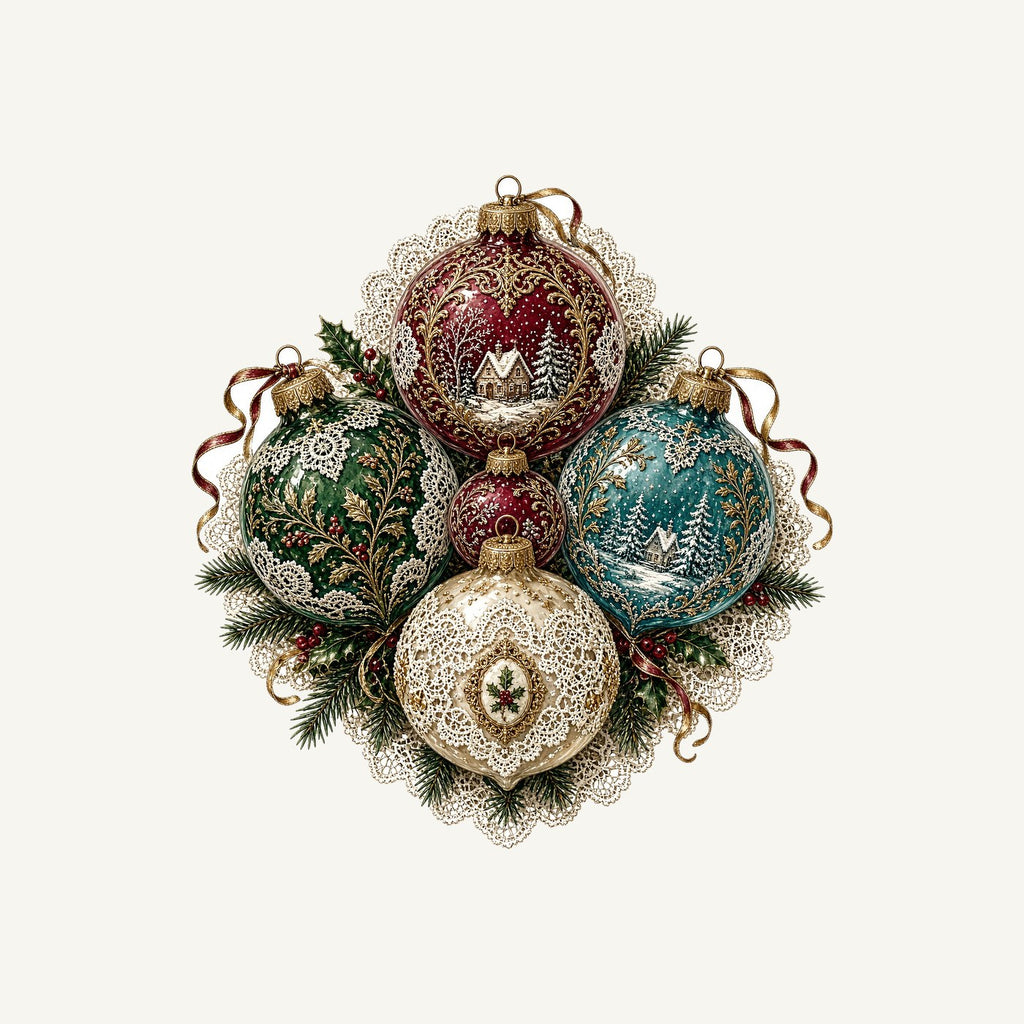 Victorian Glass Ornaments Personalised Santa Sack