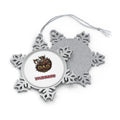 Viking Dad Of Christmas Personalised Pewter Christmas Ornament