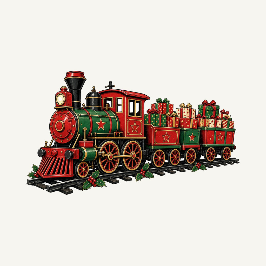 Vintage Christmas Train Personalised Christmas Mug