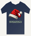 Vintage Santa Hat Personalised Kids Tee and Baby Bodysuit