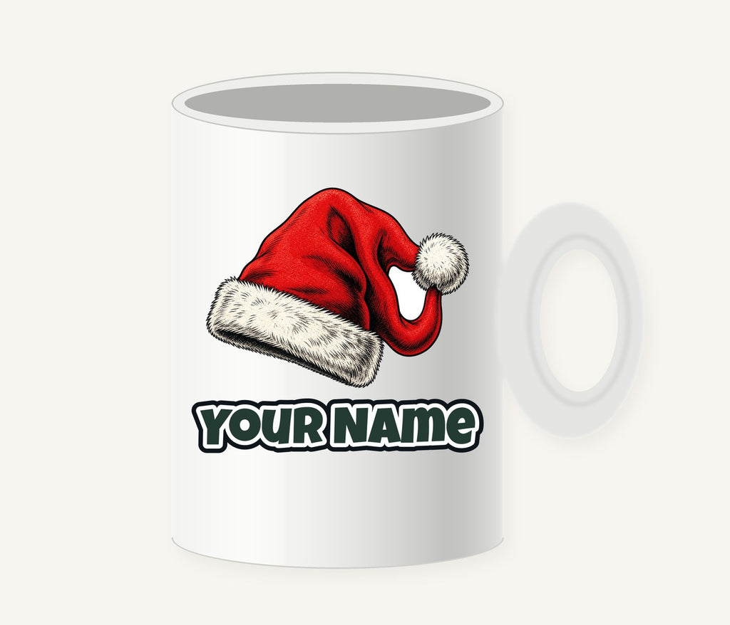 Vintage Santa Hat Personalised Christmas Mug