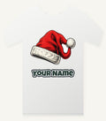 Vintage Santa Hat Personalised Christmas T-Shirt and Hoodie