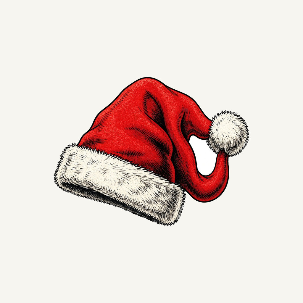 Vintage Santa Hat Personalised Christmas T-Shirt and Hoodie