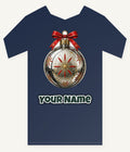 Vintage Silver Bauble Personalised Kids Tee and Baby Bodysuit