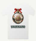 Vintage Silver Bauble Personalised Christmas T-Shirt and Hoodie