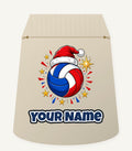 Volleyball in Santa Hat Personalised Santa Sack
