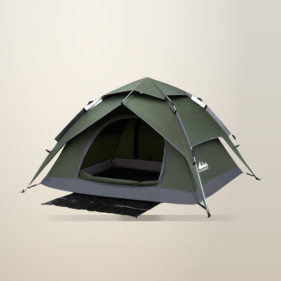 Weisshorn 2 Person Instant Pop Up Tent, Green