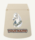 White Christmas Horse Portrait Personalised Santa Sack