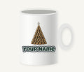 Wine Cork Christmas Tree Personalised Christmas Mug