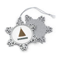 Wine Cork Christmas Tree Personalised Pewter Christmas Ornament