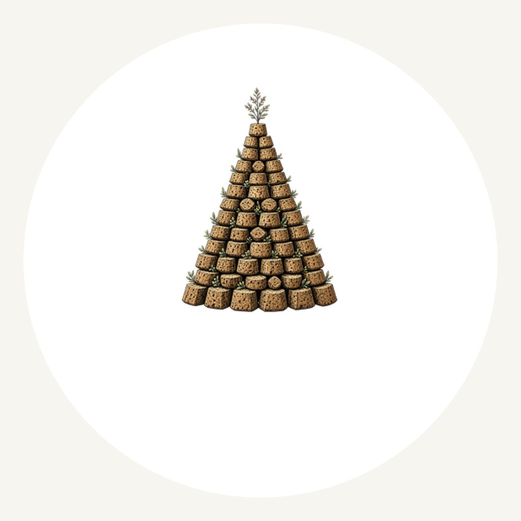 Wine Cork Christmas Tree Personalised Pewter Christmas Ornament