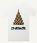 Wine Cork Christmas Tree Personalised Christmas T-Shirt and Hoodie