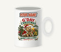 Wombat Claus Down Under Personalised Christmas Mug