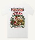 Wombat Claus Down Under Personalised Christmas T-Shirt and Hoodie