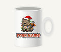 Wombat in Fairy Lights Personalised Christmas Mug