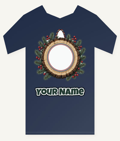 Wood Slice Ornament Personalised Kids Tee and Baby Bodysuit
