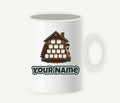 Wooden Advent Drawer House Personalised Christmas Mug