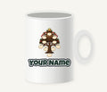 Wooden Family Tree Ornament Personalised Christmas Mug