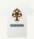 Wooden Family Tree Ornament Personalised Christmas T-Shirt and Hoodie
